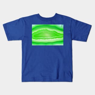 Green agate mineral super macro Kids T-Shirt